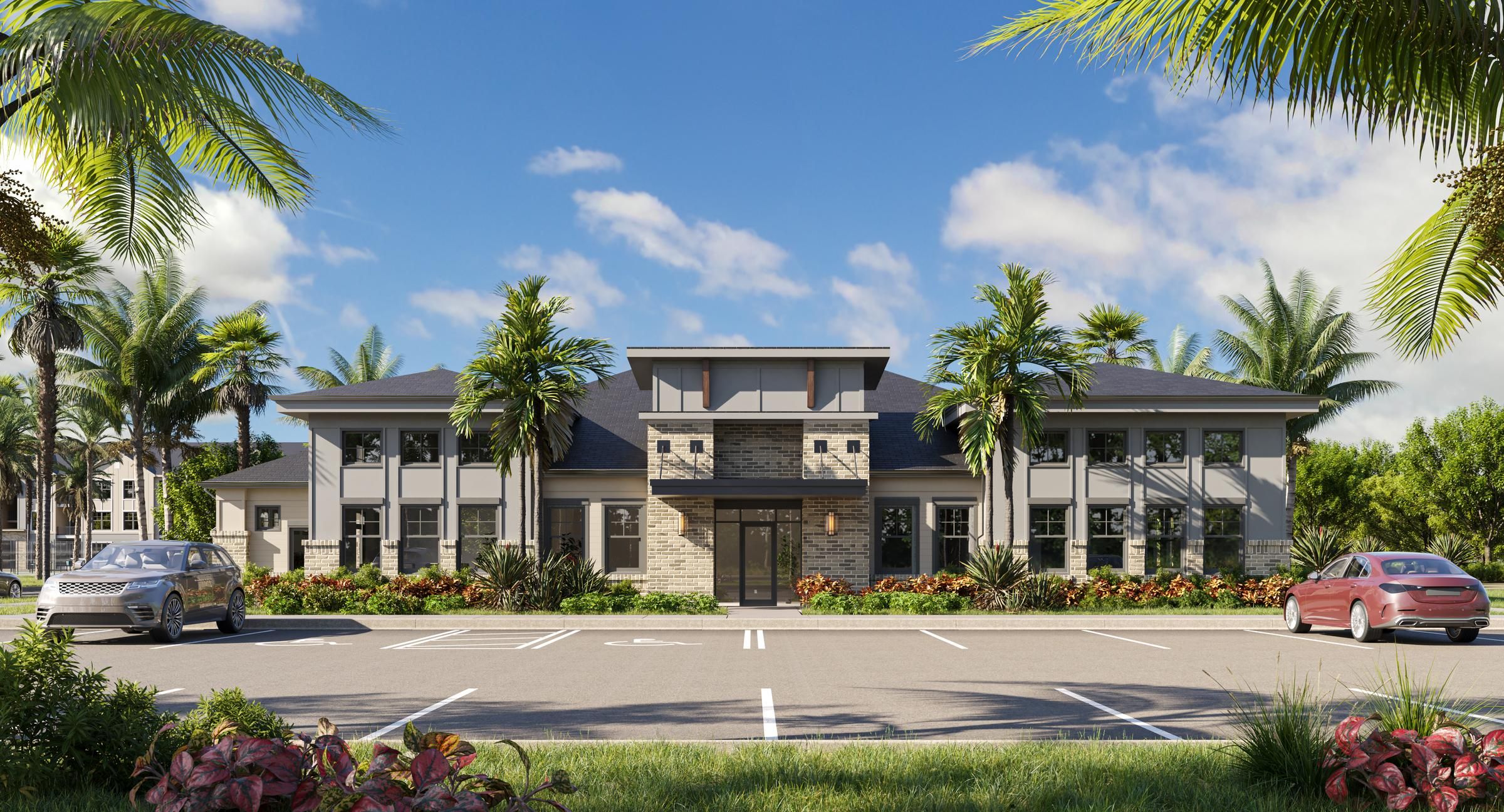 Evolve Grove Park A luxurious new home at the resort, surrounded by palm trees and offering stunning views of Palm Beach.